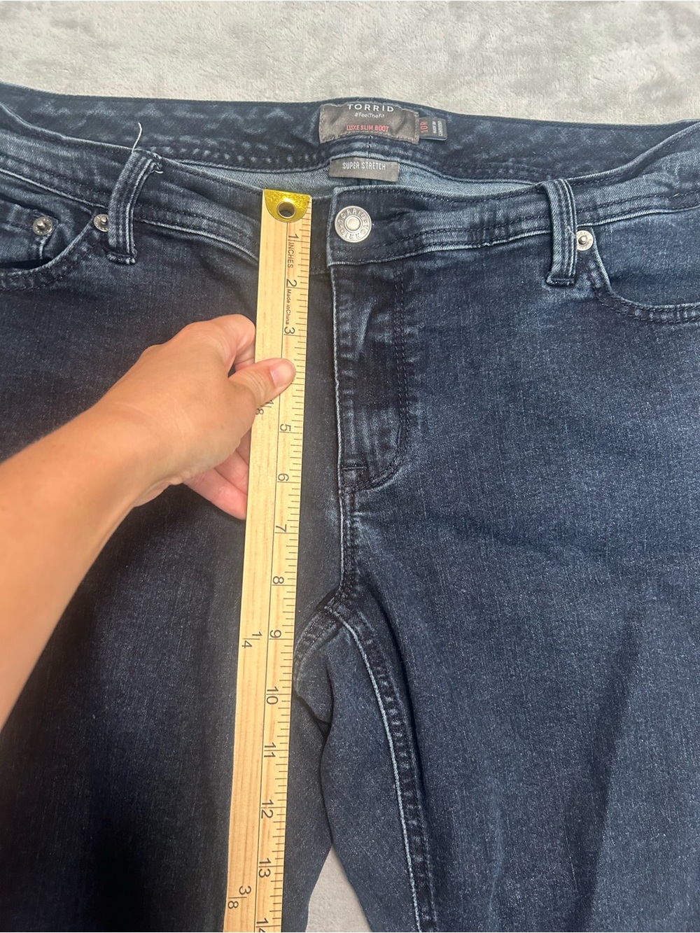 Torrid Luxe Slim Boot Jeans Women’s 10R Dark Wash Denim - Picture 6 of 7